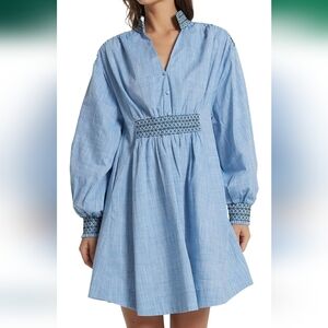 Elegant Blue Women's Dress